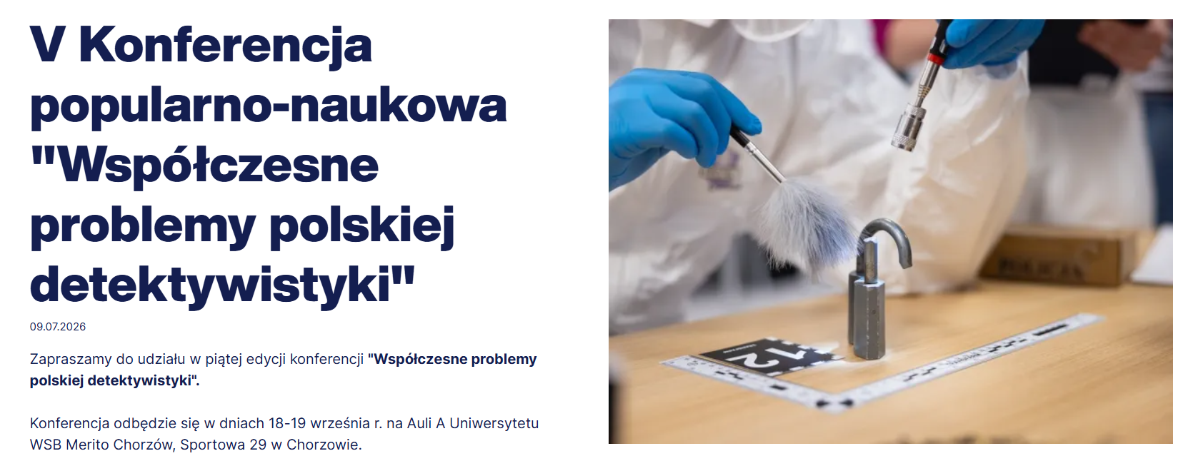 konferencja problemy polskiej detektywistyki Chorzów